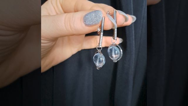Серьги кварц
