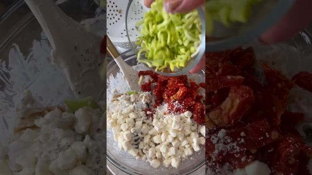 Feta and Yoghurt Pasta Salad! #food #shorts #viral #recipe #foodie #cooking #comfortfood #delicious