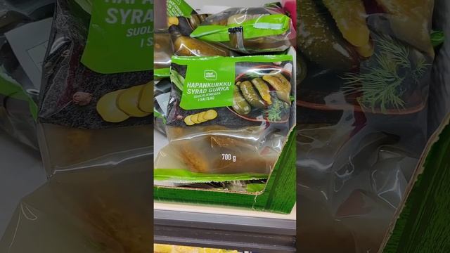 ЛИДЛ самый бюджетный магазин в Финляндии. Продукты питания. Где купить соленые огурцы как мы любим?