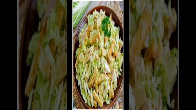 Салат из пекинской капусты с сухариками