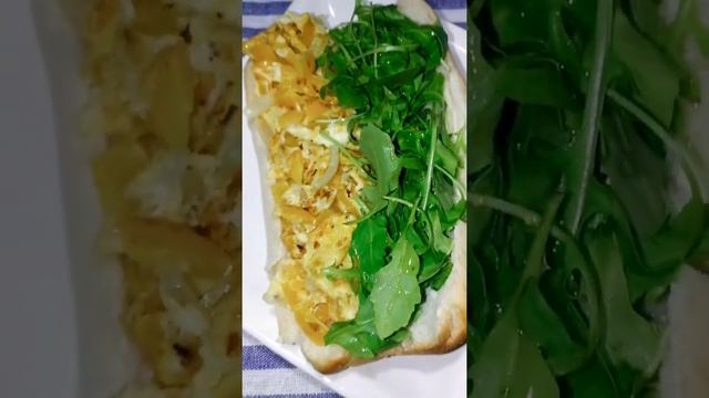 Sandwich Recipe ll Egg arugula sandwich #shorts #shortsfired #youtubeshorts #eggandarugula