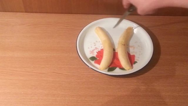 Пальма из фруктов своими руками.Making a palm tree from fruits