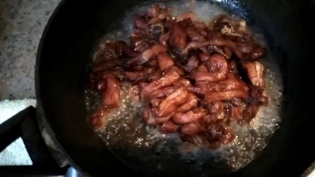 фунчеза с мясом и овощами