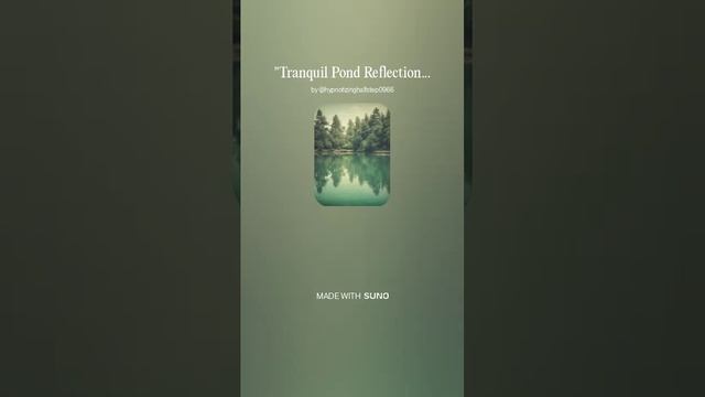 Lo-fi. Tranquil Pond Reflections