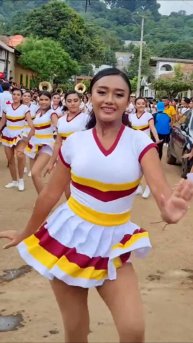Beautiful girls (1) #shorts Salarrue Latin Band El Salvador #girls #dance #show