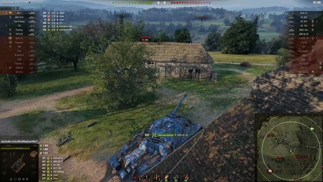 Мир танков. WOT. Бой на ИС-7. Взял 7 фрагов и 12.1К урона