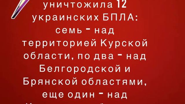 ПВО ночью перехватила и уничтожила 12 украинских БПЛА