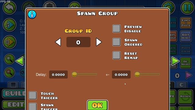 Гайд по функции спавн ордеред in Geometry Dash