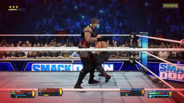 WWE2K24 TAMA TONGA & TANGA LOA VS ROMAN REIGNS & JIMMY USO