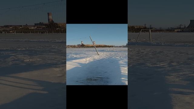 на стадионе  После пробежки