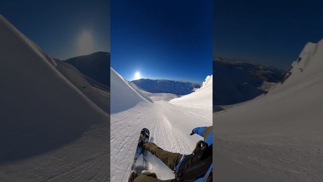 Travis Rice Bombs this chute in Alaska...