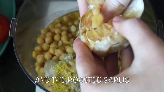 How To Make Roasted Garlic Hummus | Easy Hummus Recipe (vegan)