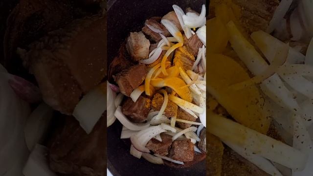 очень простой и вкусный рецепт гречки с мясом #youtube #shortsfood #shorts #vlog #food #рецепты