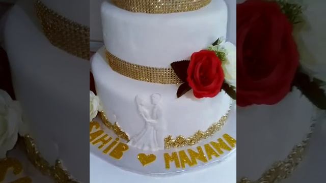 Свадебный торт👰🤵" the wedding cake"#shorts