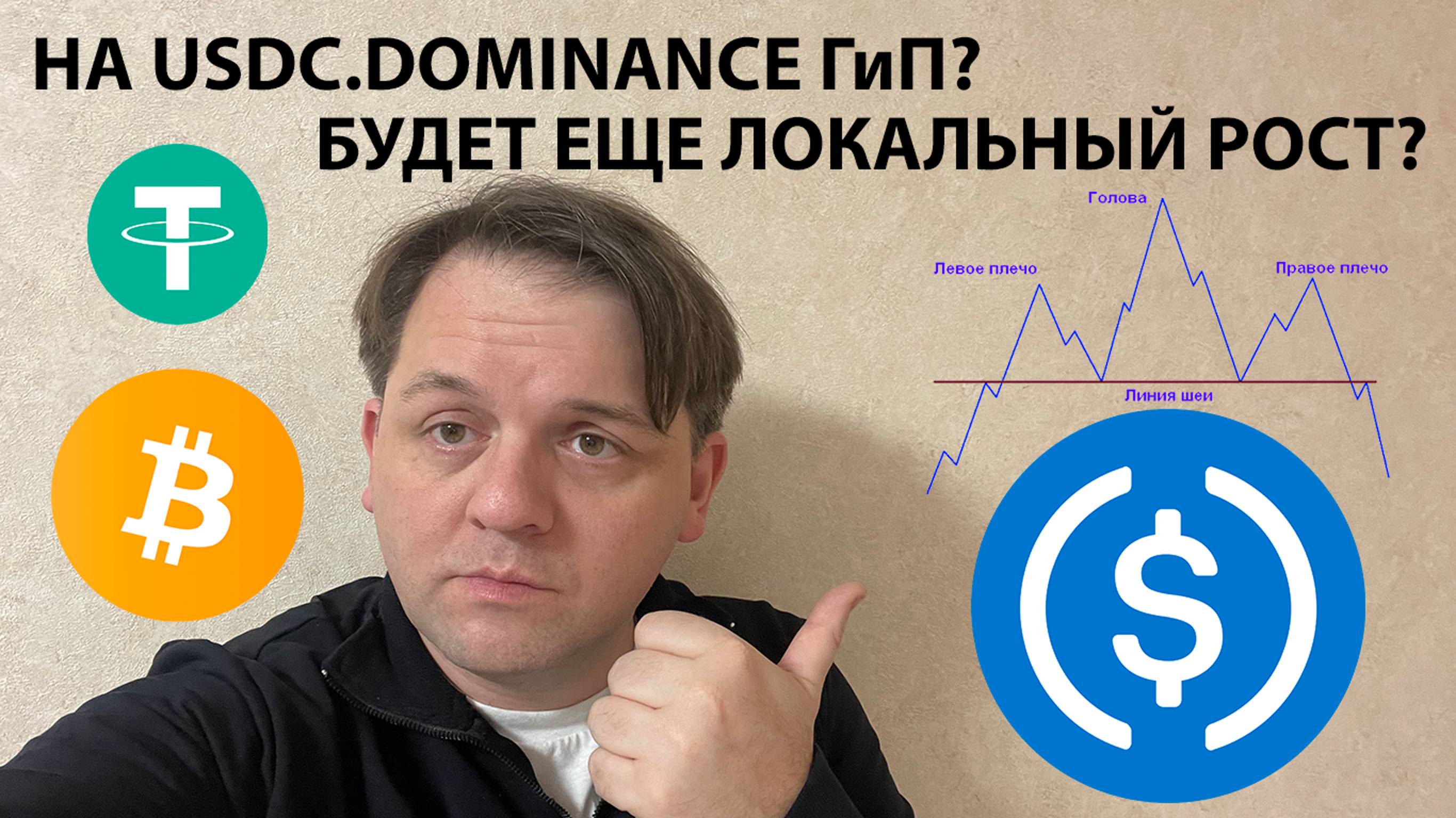 🟩 НА USDC.D ГиП? БУДЕТ ЕЩЕ РОСТ? ТЕХ АНАЛИЗ #BTC #USDT #USDC