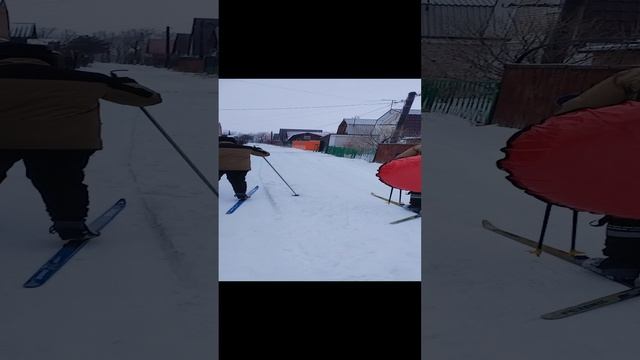 Первый раз в этом году на лыжах