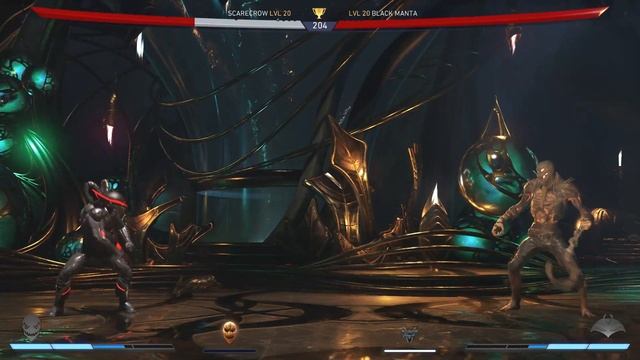 Scarecrow vs Black Manta (Hardest AI) - Injustice 2