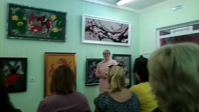 Фрагмент моего выступления на открытии персональной выставки