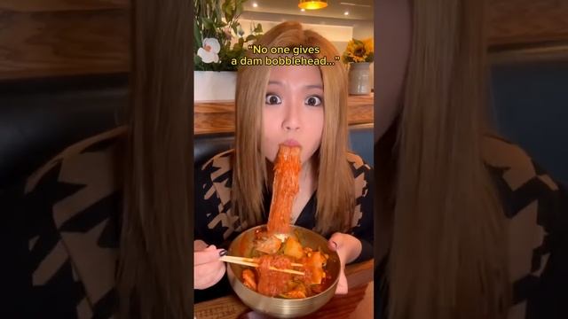 Asian mom eating spicy cold noodles gone very wrong #shorts #viral #mukbang