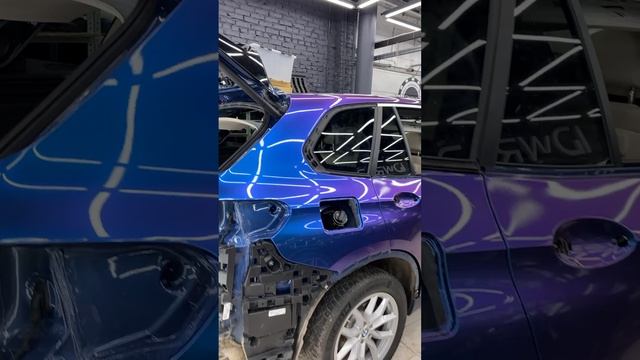 BMW X5 в хамелеон винил2022г1