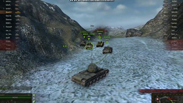 World of Tanks (WoT) бой на КВ-1 ПОБЕДА