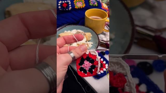 Завтрак для похудения 😅 #вязание #crochet #вязаниекрючком #завтрак