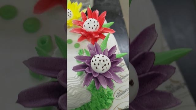 top beautiful cake design #birthdaycake #freshcream #rose #manike #shorts