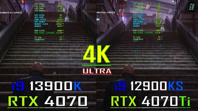 RTX 4070 + INTEL i9 13900K vs RTX 4070Ti + INTEL i9 12900KS // PC GAMES BENCHMARK TEST ||