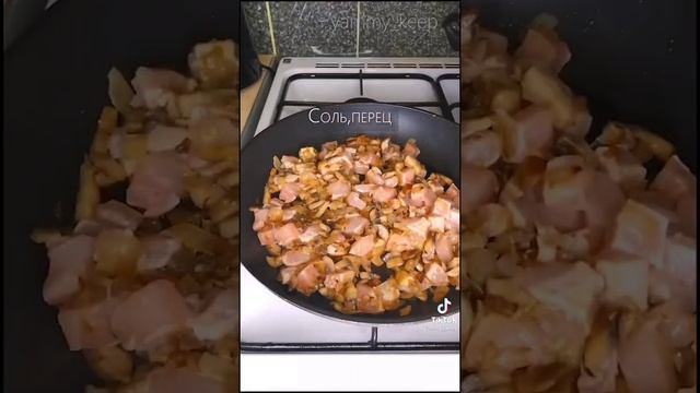 Рецепт Нежного Жульена | Пальчики оближешь 😍🧀🍴 #shorts #рецепты #жульен