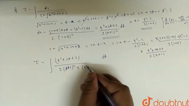 Evaluate Int Dx 1 Sqrt X 2 2x 2 12 INDEFINITE INTEGRAL