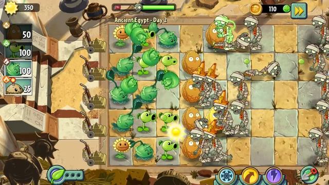 Plants vs Zombies 2025 Ancient Egupt Day 2 Растения против Зомби 2025 Древний Египет День 2