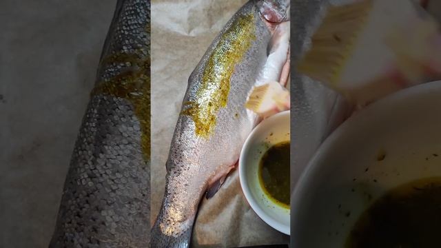 Как я готовила форель в духовке на немецкую пасху, 31.03.2024. Легко и просто!