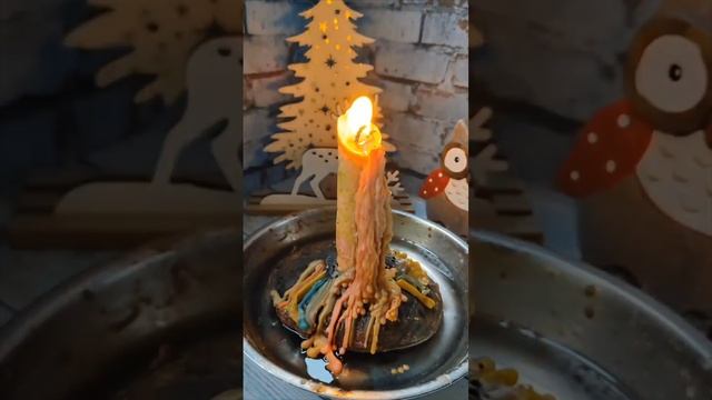 Залипательное горение катаной свечи