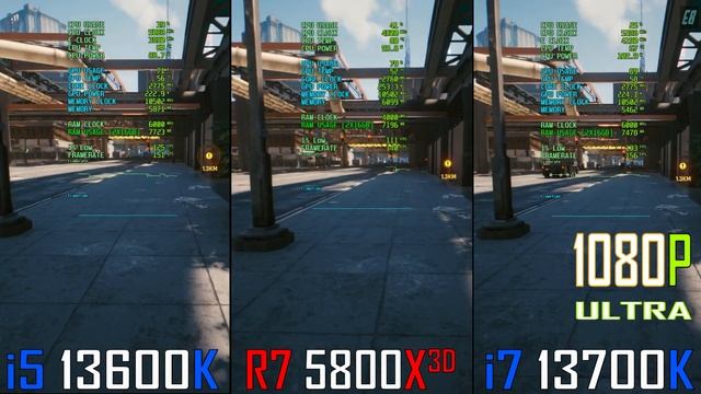 INTEL i5 13600K vs RYZEN 7 5800X3D vs INTEL i7 13700K // PC GAMES BENCHMARK TEST ||