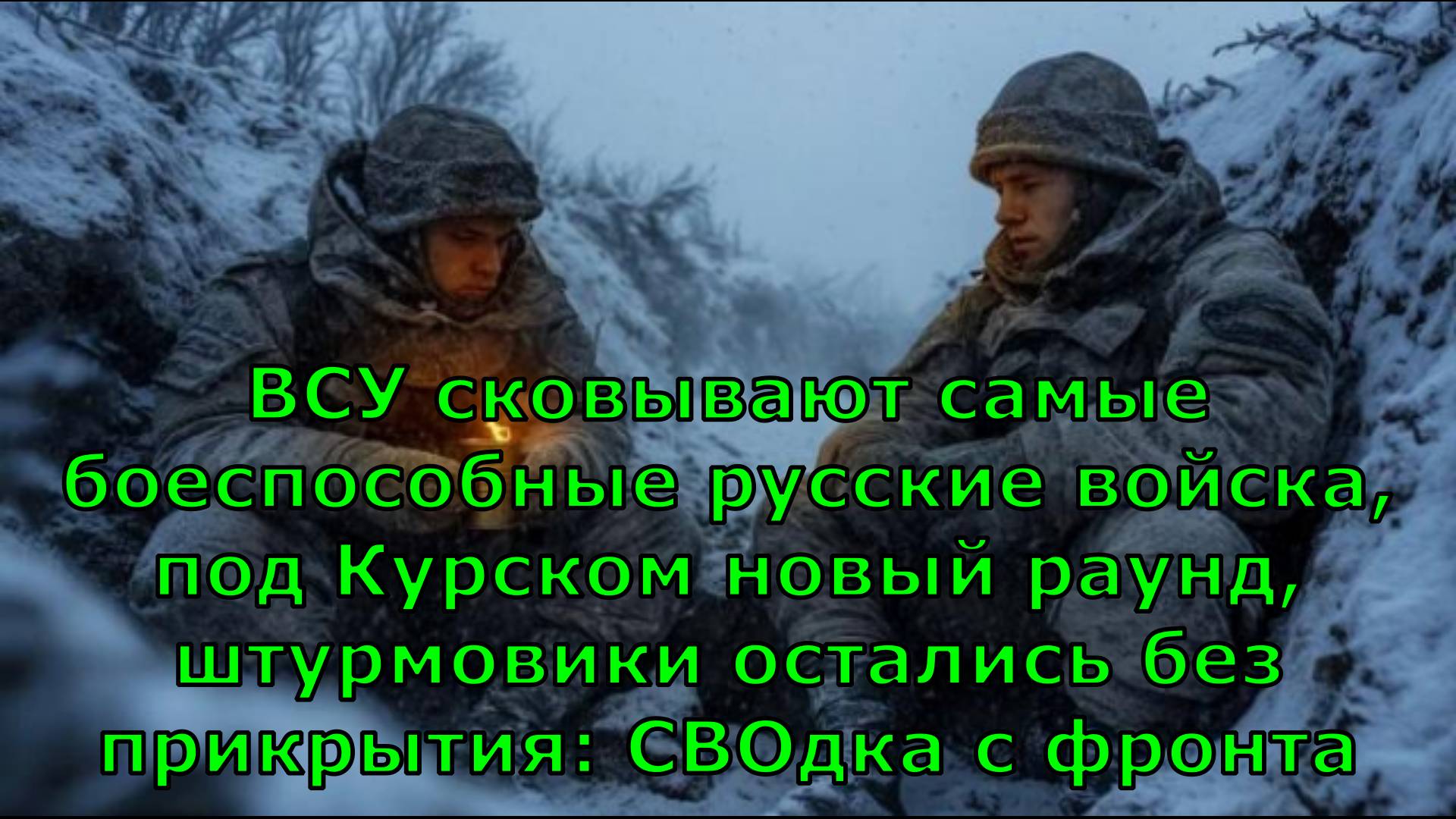 ВСУ сковывают самые боеспособные русские войска, под Курском новый раунд, штурмовики остались без пр