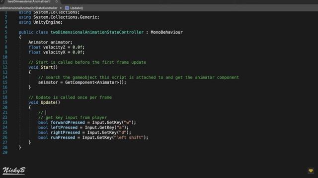 Как анимировать персонажей в Unity 3D в двумерных деревьях смешивания (Blend Tree 2D)