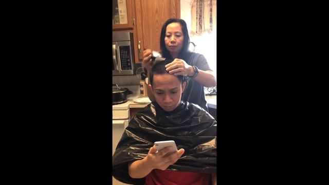This is the way I do of my son Haircut, bored 3 weeks of quarantine now.