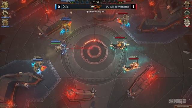 Quarter Finals Dab vs EU NA powerhouse NA 3v3 - BattleRekt V