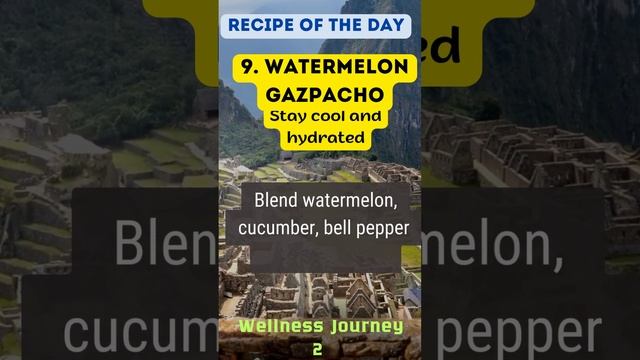 Watermelon Gazpacho #healthyfood