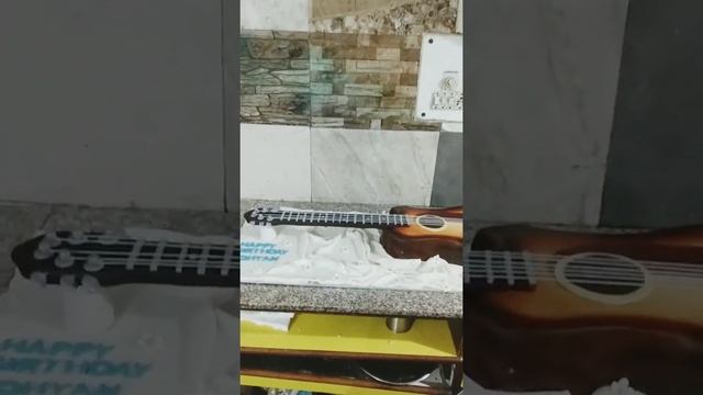 How To Make || New Design Cake|| guitar cake || #shorts Video || Cake Chef Bano