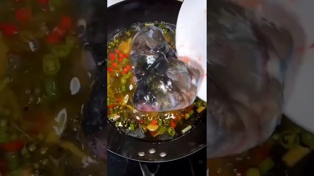 Fish soup with green pepper #capcut #food #cooking #streetfood @SothaiKhy