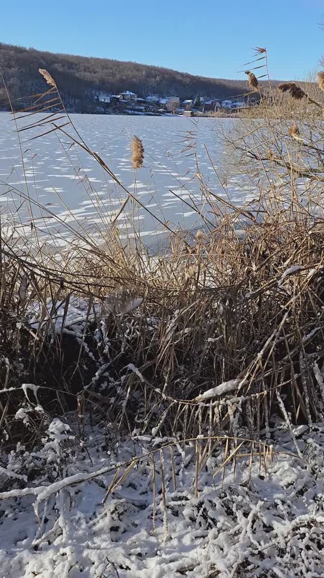 Белгородское водохранилище зимой