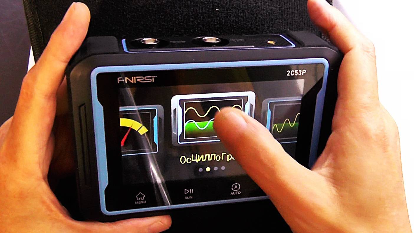 Сенсорный мультиметр, осциллограф и генератор, три в одном FNISRI 2C53P.