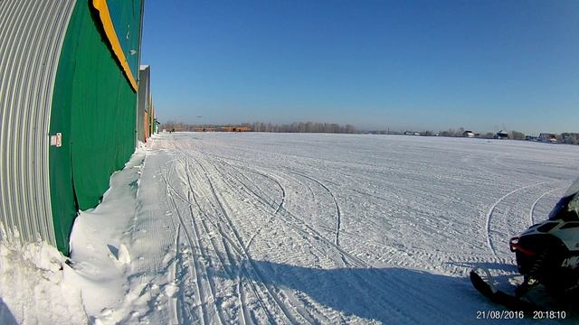 Зимние полёты. Аэродром Мочище. ТВС-2МС на посадке