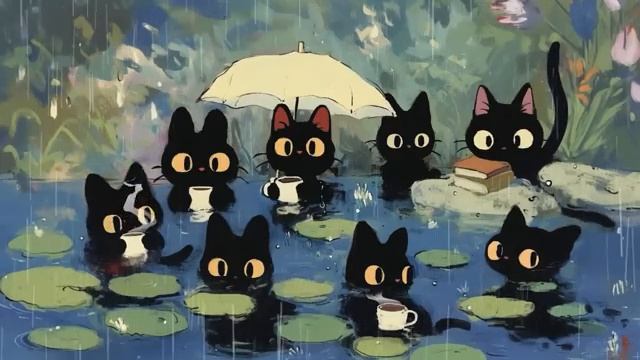 How many cats increase？☂️ Lo-fi Rain ⧸ jazz hiphop ⧸ study to relax to