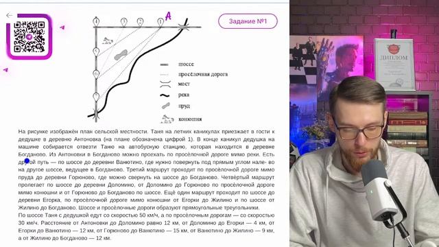 Номера 1-5 в ОГЭ: План местности