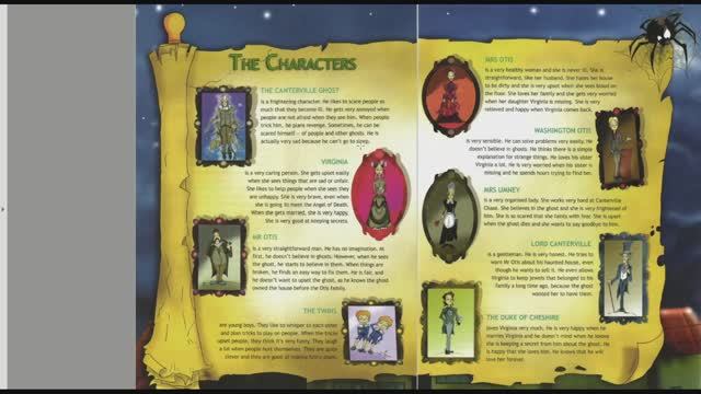 Spotlight The Canterville ghost Кентервильское привидение the characters герои