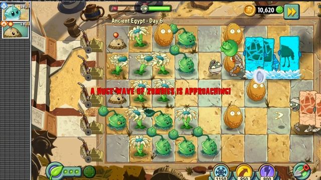 Plants vs Zombies 2025 Ancient Egupt Day 7 Растения против Зомби 2025 Древний Египет День 7