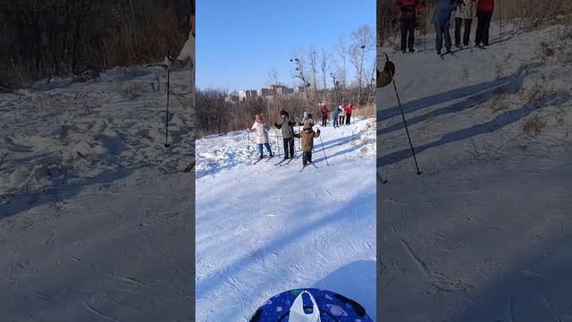 3 часть катаемся всей семьёй на лыж