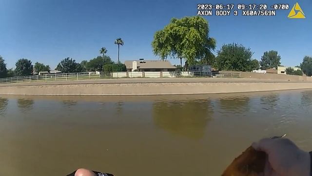 Video of the Day: Police rescue dog from canal with muffin